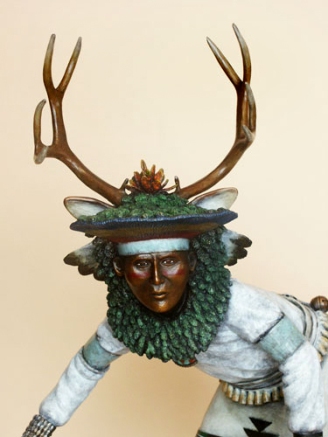 Pueblo Deer Dancer - Detail